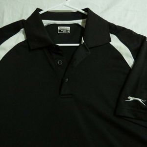Sz M Black Slazenger Mens Golf Choice #EE Polo Shirt